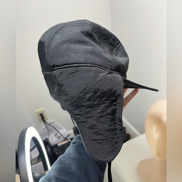 COAL HEADWEAR 5 PANEL EARFLAP TRACKER CAP Wool Blend Black - Picture 8 of 13